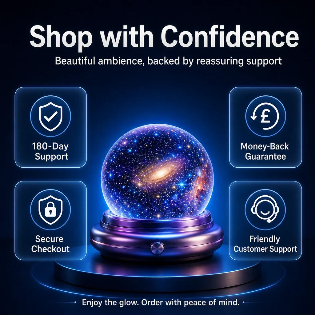 🔮Topacme 5D Holographic Smart Galaxy Ocean Projector – WiFi Dynamic HD Star Night Light, Whisper Quiet for Bedroom, Car & Meditation