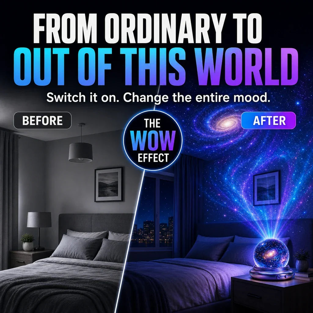 🔮Topacme 5D Holographic Smart Galaxy Ocean Projector – WiFi Dynamic HD Star Night Light, Whisper Quiet for Bedroom, Car & Meditation